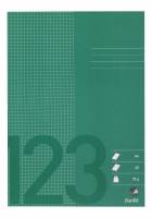 Skolehæfte A4 kvad. 5x5 mm 40 sider 70g græs grøn
