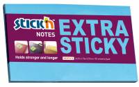 Notes Stick'N Extra Sticky blå 76x127mm 90blade
