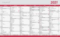 Kontorkalender m/flagdage 39x24cm 21 0550 00