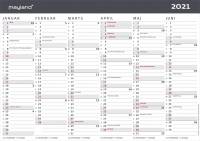 Kontorkalender A4 Moderne 30x21cm 21 0590 50