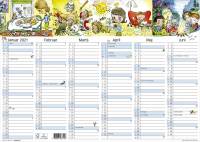 Kontorkalender A3 M/illustrationer 42x30cm 21 0631 50