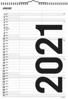 Familiekalender Black & white 21x29,7cm 2 kolonner 21 0665 10