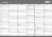Kontorkalender A2 m/whiteboard funktion 59,4x42cm 21 2688 00