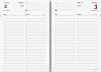 Dagkalender System A5 refill 15x21cm job/privat 21 3051 00