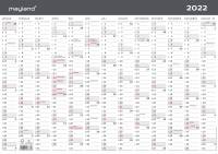 Kontorkalender A3 1x13mdr 2022 42x30cm 22 0633 00