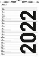 Familiekalender Black & White 2 kolonner 0665 10