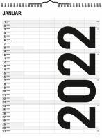 Familiekalender Black & White 5 kolonner 0665 50