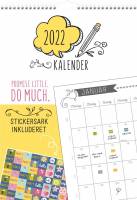 Familiekalender Doodle m/stickers 2022 29,7x42cm 22 0666 10