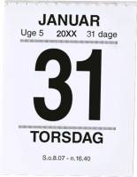 Broderikalender m/split & bagsidetekst 5x6cm 2410 00