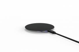 Oplader Qi Wireless 10W sort m/MicroUSB cable 1m