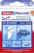Powerstrips Large dobb.klæb. hvide 10strips/pak