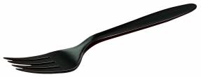 Gaffel plastik exclusive sort 100stk/pak - 180mm