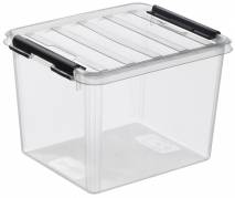 Plastkasse SmartStore Classic 3 klar 3l m/låg 21x17x15cm