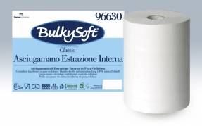 Aftørringspapir Bulky Soft S 1-lags hvid 120m 12rul/kar
