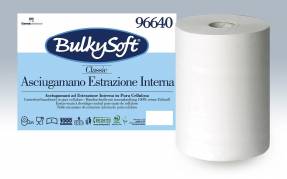 Aftørringspapir Bulky Soft M 1-lags hvid 320m 6rul/pak