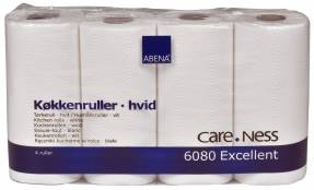 Køkkenrulle Care-Ness 2-lags Excellent hvid 28rul/pak