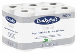 Toiletpapir Bulkysoft 2-lags hvid 9cmx24m 200ark 96rul/kar