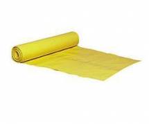Affaldsække plastik gul 720x1120mm 10stk/rul