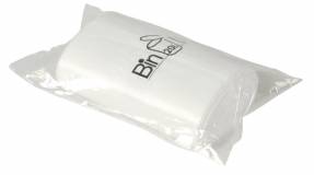 Plastikpose LLDPE hvid 385x775x0,01mm 20l 20stk/rl