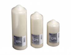 Bloklys champagne 8x24cm 148 timer 6stk/pak