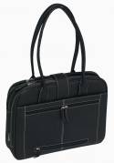 Computertaske Pierre Lady læder sort med 2 rum 612310