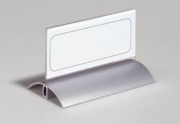 Bordskilteholder de luxe 8201 61x150mm alu/acryl PK/2stk