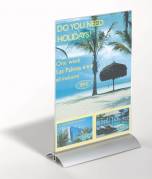 Bordskilteholder PRESENTER A4 alu/acryl PK/1stk