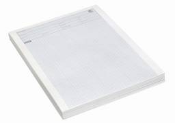 Millimeterpapir Eksamenspapir A4 60g blå u/huller