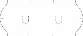 Prisetiket hvid neutral permanent lim 26x12mm 1500stk/rl