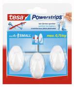 Powerstrips kroge ovale hvide blisterpack 3 kroge/ 4 strips