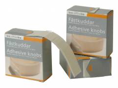 Klæbepuder bnt hvide 25x12x1mm 100stk/pak