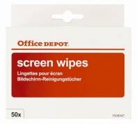 Rengøringsserviet Office DEPOT til skærm 50stk/pak 975438