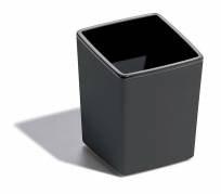Affaldsbeholder COFFEE POINT Bin/ penneholder mørkgrå/sort