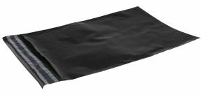 Forsendelsesposer PE sort 190x250mm 100stk/pak