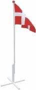 Flagstang 180cm m/fod, flagline, hejs og flag