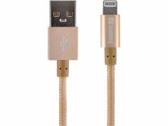 Kabel Sandberg Lightning Excellence guld 1m