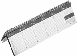 Dag-ugebordkalender hård PP grå 30,5x9cm 19 1300 00 ekskl. stativ