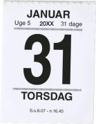 Broderikalender m/split og bagsidetekst 5x6,4cm 19 2410 00