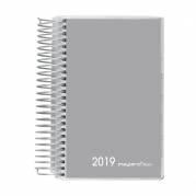 Minispiralkalender Basic PP grå 8x12,6cm 1dag/side 19 2660 00