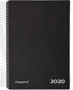 Timekalender 2020 hård PP sort 17x23,5cm 1dag/side 20 2180 00