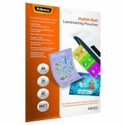 Lamineringslomme Fellowes A4 80g Stylish mat 25-pak