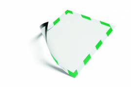 Skilt Duraframe Magnetic A4 grøn/hvid 5stk/pak