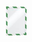 Skilt Duraframe Security A4 m/grøn/hvid ramme 10stk/pak