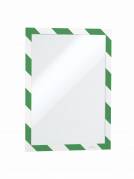 Skilt Duraframe Security A4 m/grøn/hvid ramme 2stk/pak