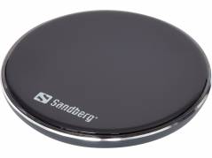 Oplader Sandberg Wireless Qi alu dock 10W sort