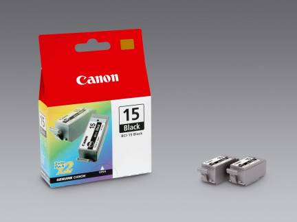 CANON 2x BCI-15bk Ink black TP i70 i80