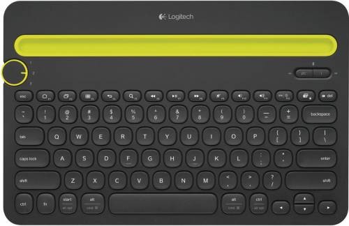 K480 Bluetooth Multi-Device Keyboard, Black (Nordic)