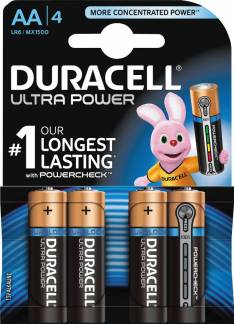 Batteri Duracell Ultra Power AA 4stk/pak