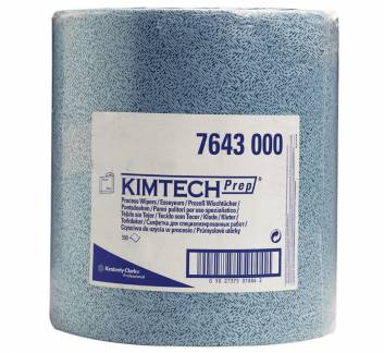 Aftørringspapir Kimtech blå 500ark/rul 38x34cm