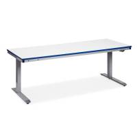 Arbejdsbord ErgoMini 1200x800 mm med grå vinyl bordplade